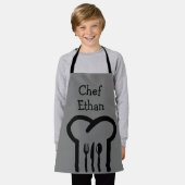 Junior chef boys gourmet kinder schort (Gedragen)