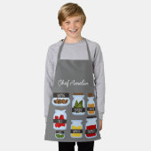 Junior chef jar kruiden kleurrijk kinder schort (Gedragen)