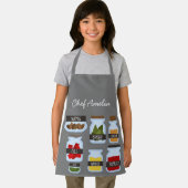 Junior chef jar kruiden kleurrijk kinder schort (Insitu)