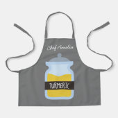Junior chef jar kruiden tumeric kleurrijke kinder schort (Voorkant)
