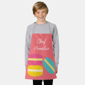 Junior chef macarons kleurrijke kinder schort (Gedragen)