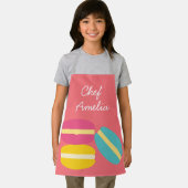 Junior chef macarons kleurrijke kinder schort (Insitu)