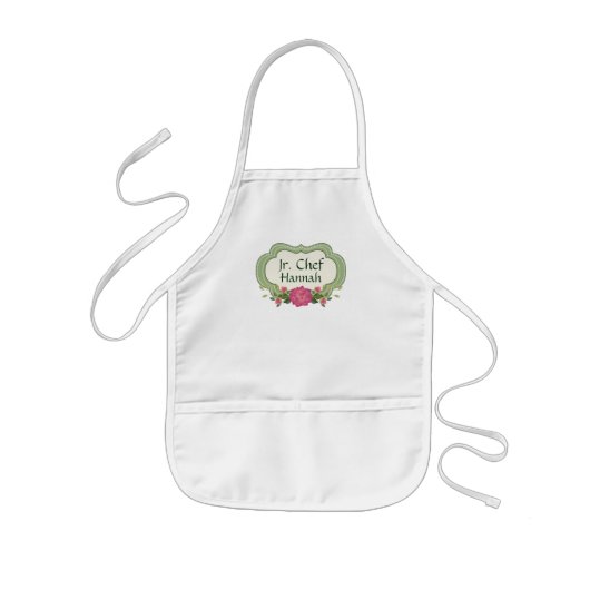 Junior Chef Personalized Apron Kinder Schort (Voorkant)