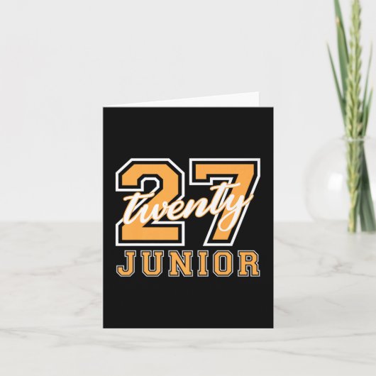 Junior Class 2027 Afstuderen Terug naar school Sin Kaart (Voorkant)