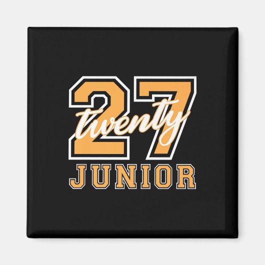 Junior Class 2027 Afstuderen Terug naar school Sin Magneet (Voorkant)