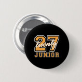 Junior Class 2027 Afstuderen Terug naar school Sin Ronde Button 5,7 Cm (Voorkant /achterkant)