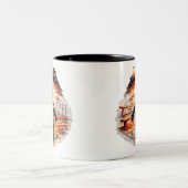 Junior Coach Mug - Gymnastics Gift Tweekleurige Koffiemok (Center)