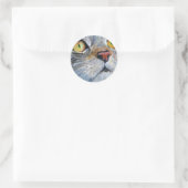 Junior de Kat Ronde Sticker (Tas)