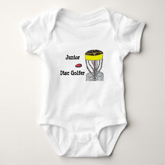 Junior Disk Golfer-baby-bodysuit Romper (Voorkant)