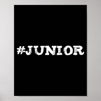 Junior elfde klas student of leraar trendy poster