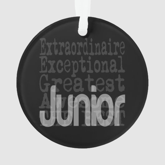 Junior Extraordinaire Ornament (achterkant)