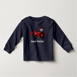 "Junior Farmer" en "Red Loader Tractor" Kinder Shirts