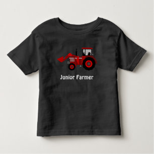 "Junior Farmer" en "Red Loader Tractor" Kinder Shirts