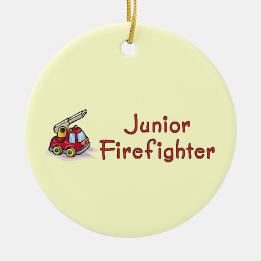 Junior Firefighter Keramisch Ornament (Voorkant)