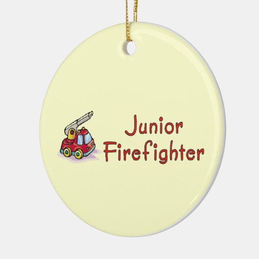 Junior Firefighter Keramisch Ornament (Links)