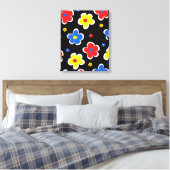 Junior Florals Canvas Afdruk (Insitu (Slaapkamer))