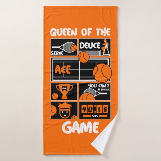 Junior Girls Tennis Player Badhanddoek (Badhanddoek)
