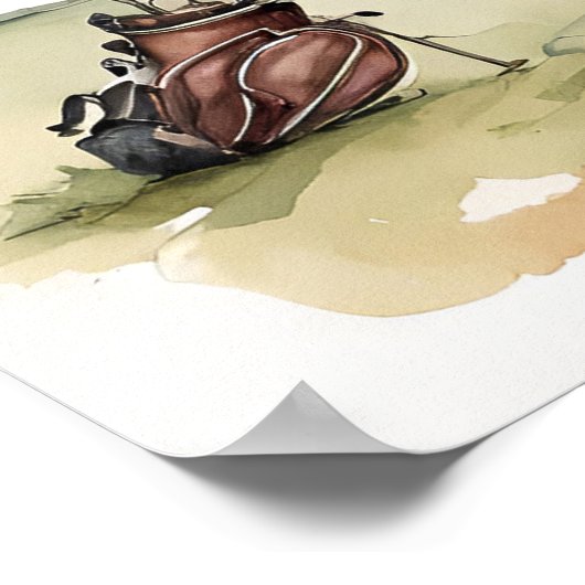 Junior Golfer - Golf Art Print (Hoek)