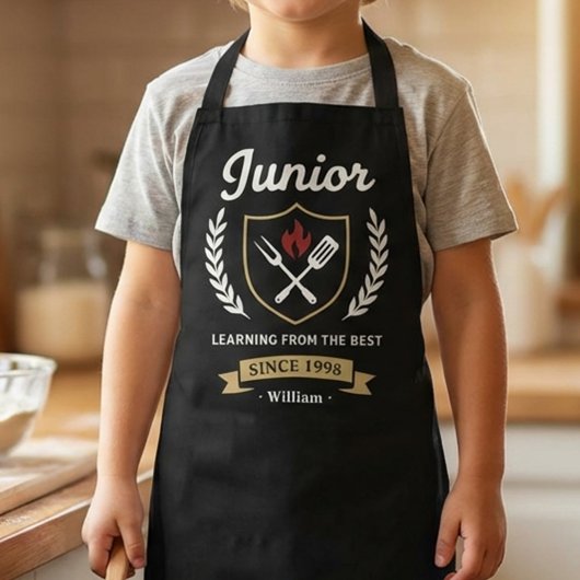 Junior Griller Embleem BBQ Vader Schort