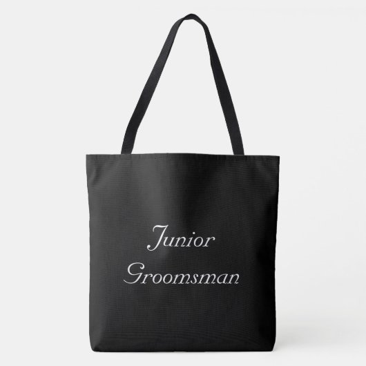 Junior Groomsman Canvas tas (Voorkant)