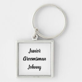 Junior Groomsman Gift Custom Name Gifts Wedding Ke Sleutelhanger
