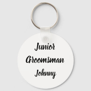 Junior Groomsman Gift Custom Name Gifts Wedding Sleutelhanger