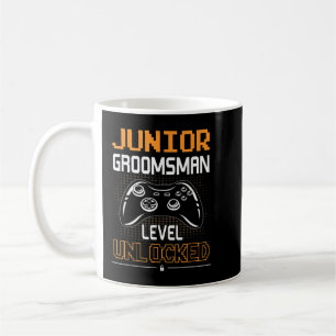 Junior Groomsman Level Unlocked Gaming Weddenschap Koffiemok