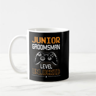 Junior Groomsman Level Unlocked Gaming Weddenschap Koffiemok