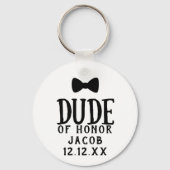 Junior Groomsman Man Kerel van het Honor Wedding S Sleutelhanger (Voorkant)