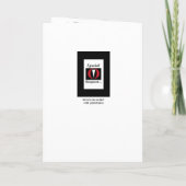 JUNIOR GROOMSMAN Uitnodiging met Tux Funny A01 (Achterkant)