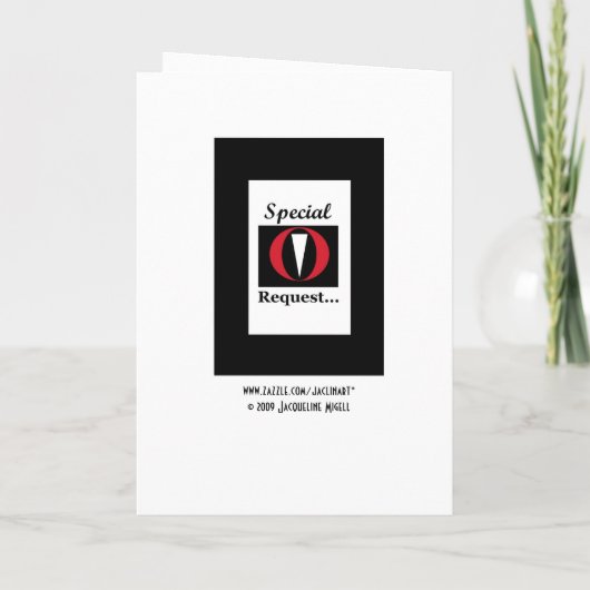 JUNIOR GROOMSMAN Uitnodiging met Tux - Grappig (Achterkant)