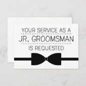 Junior Groomsman-verzoek | Groomsmannen Kaart (Voorkant / Achterkant)