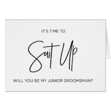 Junior Groomsman Weddendag Card
