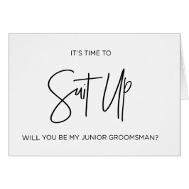 Junior Groomsman Weddendag Card