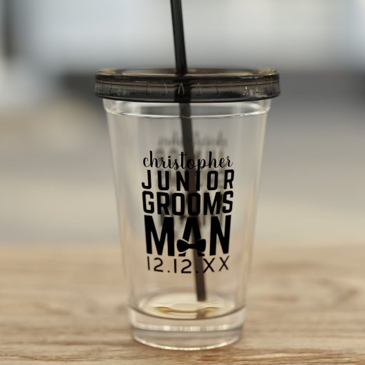 Junior Groomsman Wedding Favor Tumbler Acryl Drinkbeker