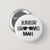 Junior Groomsman Wedding Party Ronde Button 5,7 Cm (Voorkant /achterkant)