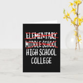 Junior High Afstuderen - Funny Middle School Gradu Kaart (Gele Bloem)