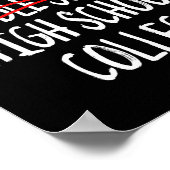 Junior High Afstuderen - Funny Middle School Gradu Poster (Hoek)