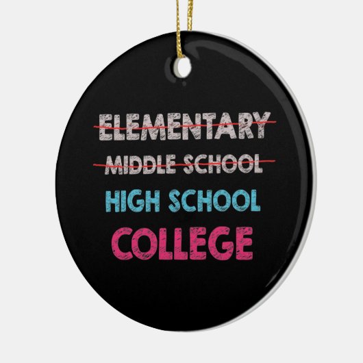 Junior High Afstuderen Gift Middle School Graduati Keramisch Ornament (Links)