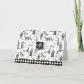 JUNIOR Hondenbehandelaars Hondenshow Zwarte Toilet Bedankkaart (Achterkant)