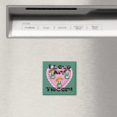 Junior Ik hou van mijn Troop Hart Magneet (Insitu (Vaatwasser))