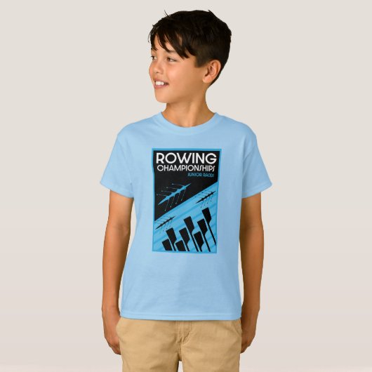 Junior Internationaal Roeien T-shirt (Voorkant volledig)