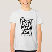 Junior Jr. Bruidsjonker, bruiloftsgasten Tri-Blend Shirt (Voorkant)