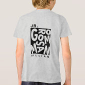 Junior Jr. Bruidsjonker, bruiloftsgasten Tri-Blend Shirt (Achterkant)