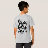 Junior Jr. bruidsjonker, bruiloftsgroep T-shirt (Achterkant volledig)