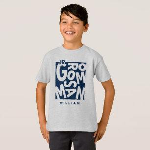 Junior Jr. Bruidsjonker Huwelijksfeest Crew T-shirt
