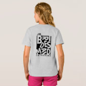 Junior Jr. Bruidsmeisje, huwelijksfeest T-shirt (Achterkant volledig)