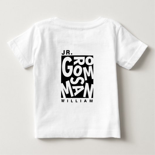 Junior Jr. Groomsman, huwelijksfeest (Achterkant)