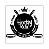 Junior League Champagne Hockey Team Rubberstempel (Afrduk)