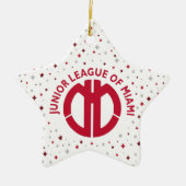 Junior League of Miami Keramisch Ornament (Voorkant)
